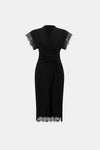 Joseph Ribkoff Knee-length Wrap Dress - Black