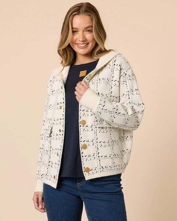 Threadz Mademoiselle Knit Jacket - Ivory