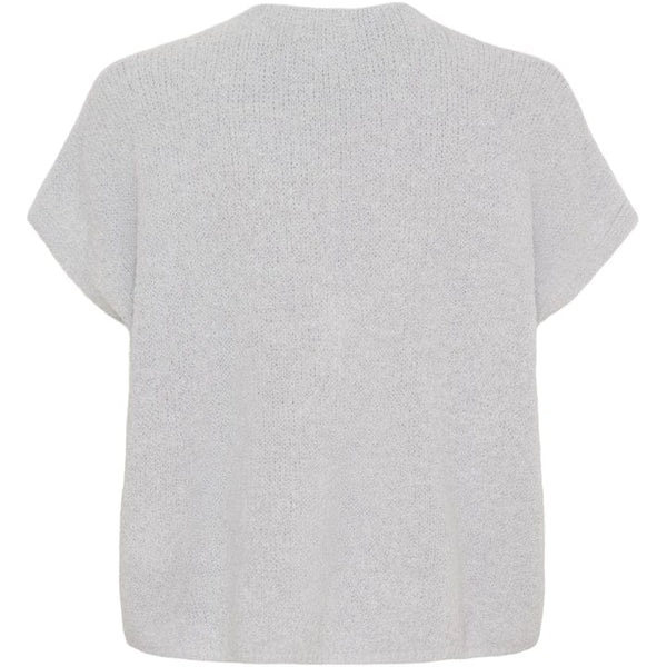 Marta du Chateau dame strik vest MdcCassia - Light grey