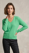 Made in Italy- Baby Alpaca V-neck Pati Knit