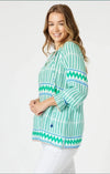 Threadz Geo Top - Elm Multi