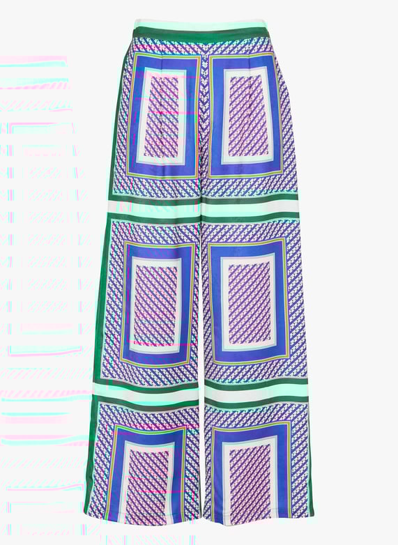 La Petite Etoile Graphic Print Pants - Multicolored