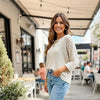 Made In Italy - UB Creative Ember Cotton Lurex Stripe Top