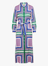 La Petite Etoile Printed Shirt Dress - Multicolored