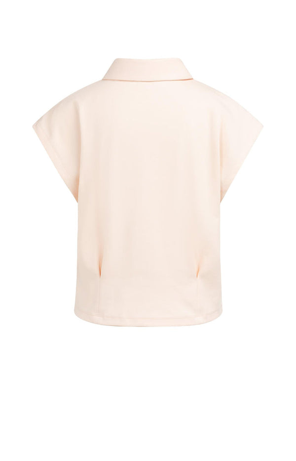YAYA Sleeveless Jersey Blouse with Tailored Seams