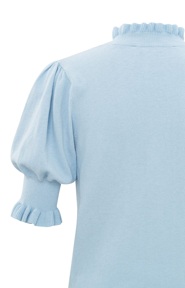 YAYA V-neck Sweater - Xenon blue