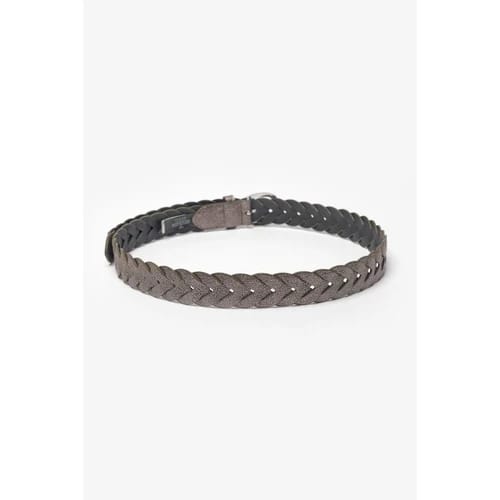 Le temps Braided Gunmetal Kebir Belt-Gunmetal