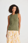 THE SHANTY Saffron Knit Tank - Khaki