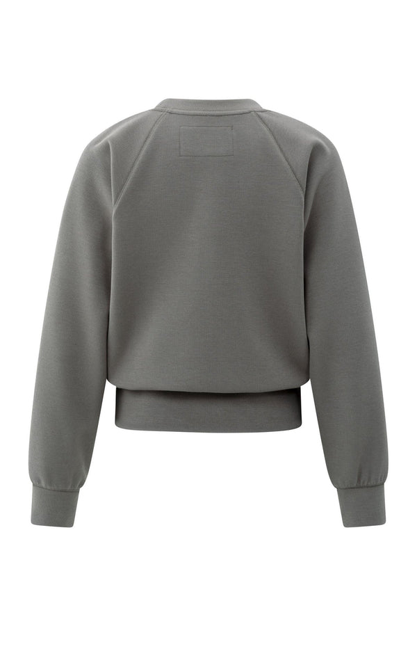 YAYA Raglan Sweatshirt - Dark Night Grey