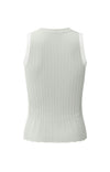 YAYA Ribbed Tanktop - Grey Melange