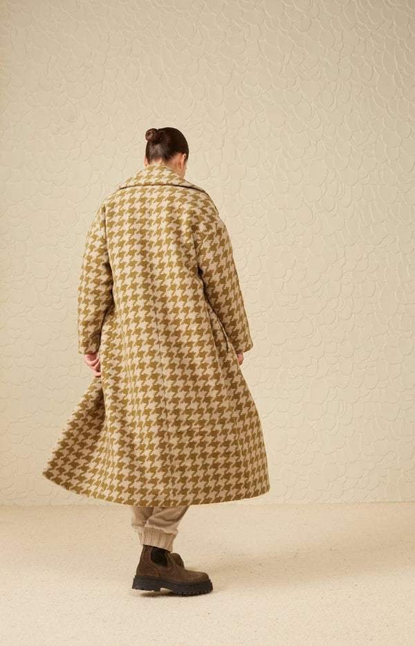 YAYA Long coat - Gothic olive green session