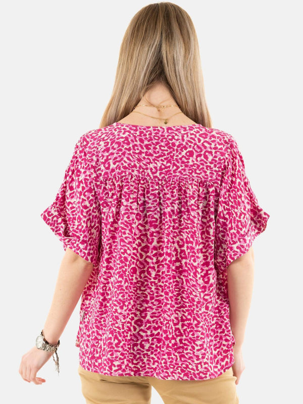 Le Temps Shirt- leo rose femme