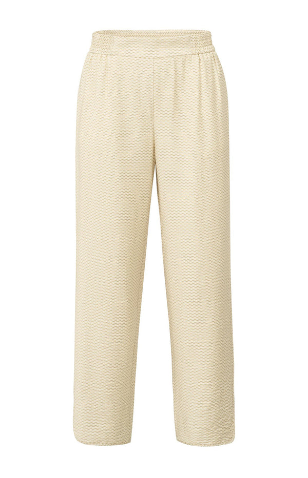 YAYA Elastic Waistband Trousers - Soft Grey Dessin