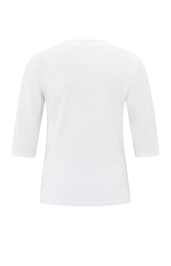 YAYAV-neck Top - Pure White