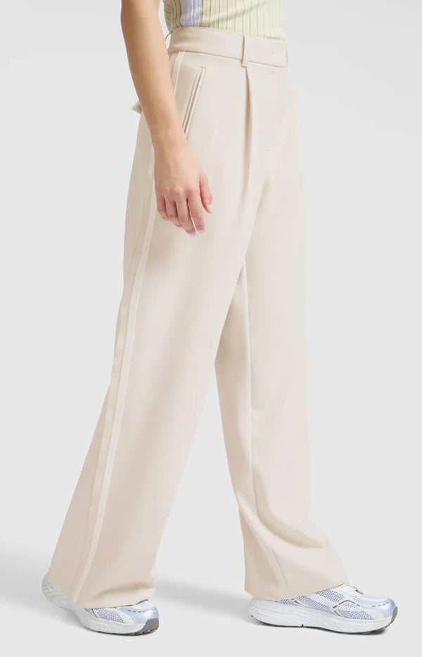 YAYA Wide Leg Trousers - Soft Grey