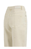 YAYA Barrel jeans with visible back seams and soft wash - Sandstone Beige