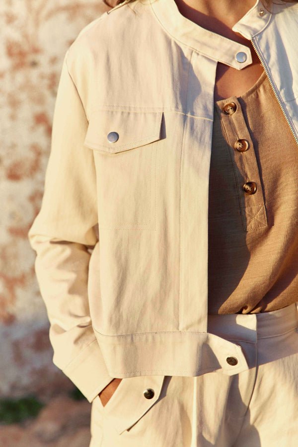 La Petite Etoile Nevada Straight-Cut Jacket - Naturel