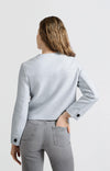 YAYA Soft Short Jacket - Gray Dawn Blue Melange