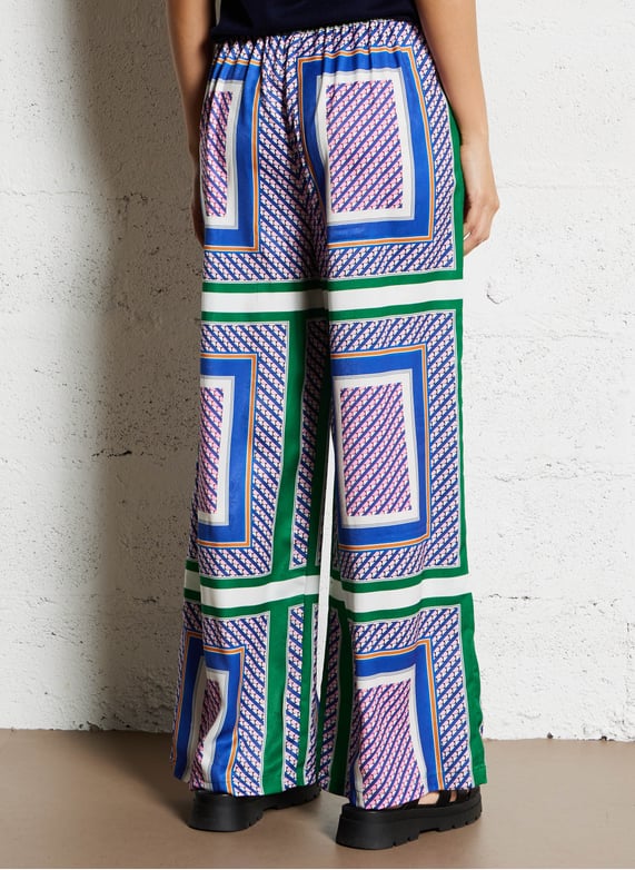 La Petite Etoile Graphic Print Pants - Multicolored