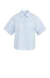 YAYAShort Roll- Up Sleeve Blouse With Collar