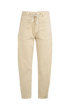 YAYA Coloured Denim with Drawstring - Warm Beige