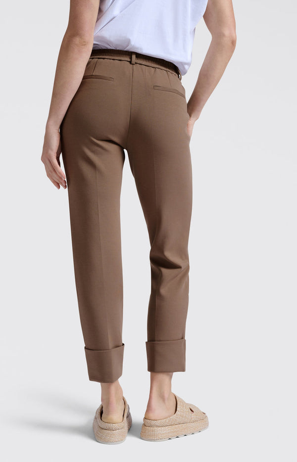 YAYA Jersey Trousers - Caribou Brown