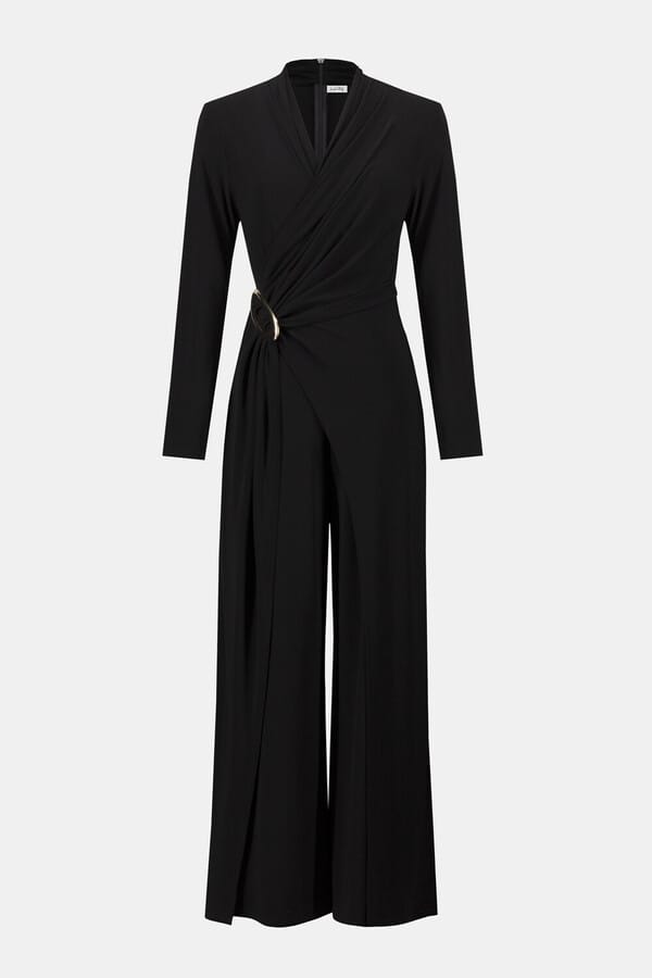Joseph ribkoff V-Neck Jumpsuit - Black