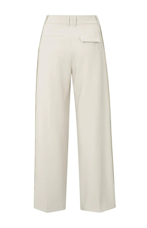 YAYA Wide Leg Trousers - Soft Grey