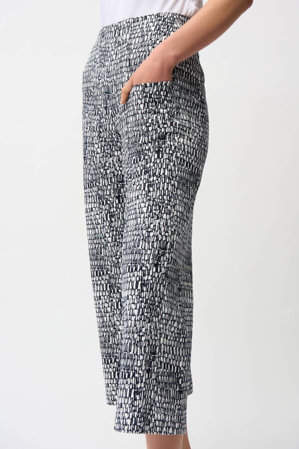 Joseph RibkoffPantalon abstrait court - Vanilla/Midnight Blue