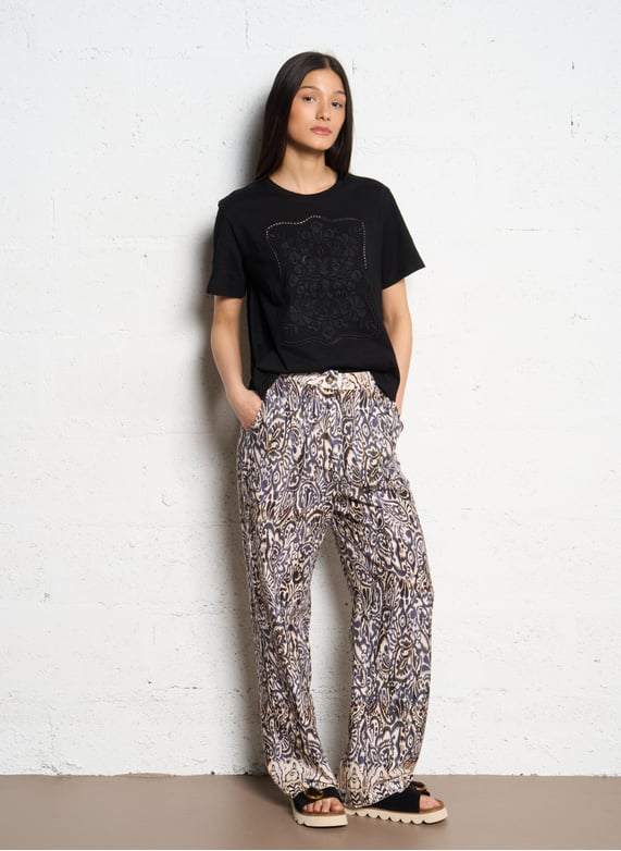 La Petite Etoile Waistband Trousers- Bicolor