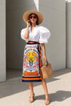 Made In Italy Wrap skirt - Unique Print