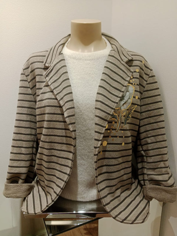 Made In Italy- UB Creations Jacket taupe