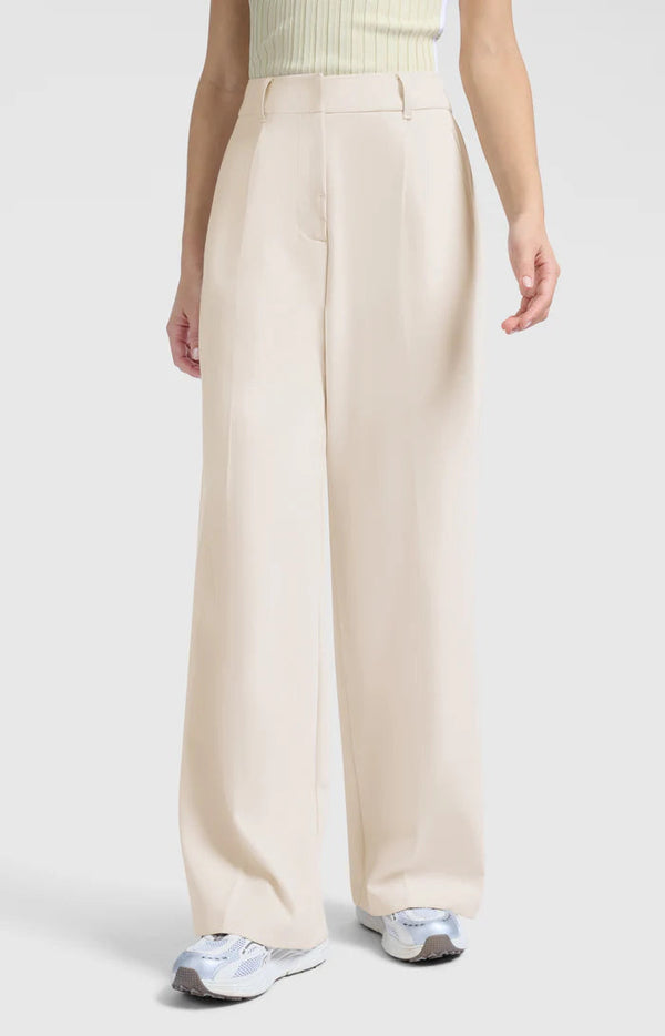 YAYA Wide Leg Trousers - Soft Grey