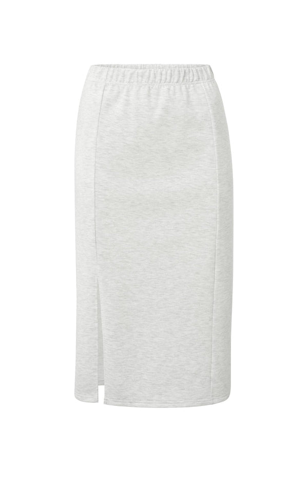 YAYA Midi skirt - Grey Melange