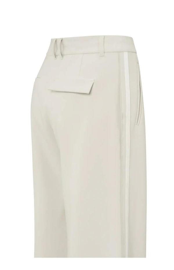 YAYA Wide Leg Trousers - Soft Grey