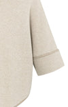 YAYA knit poncho cardigan - Oxford Tan Brown Dressin