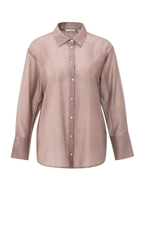 YAYA Refined Back Detail Blouse - Blush Pink