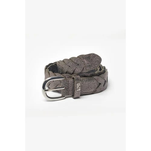 Le temps Braided Gunmetal Kebir Belt-Gunmetal