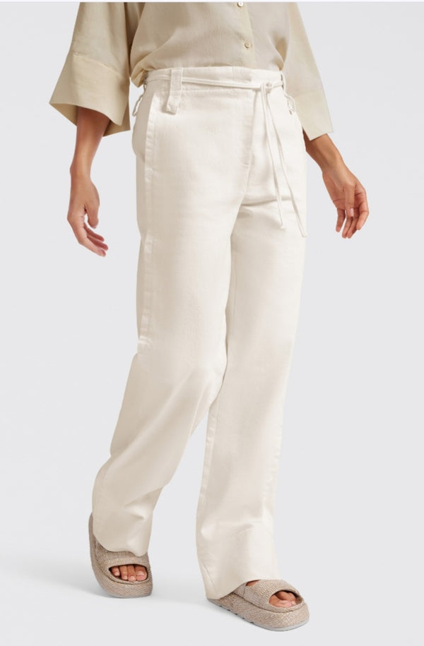 YAYA Drawstring Trousers - Off White