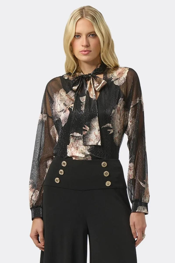 Joseph Ribkoff Top - Black/Multi
