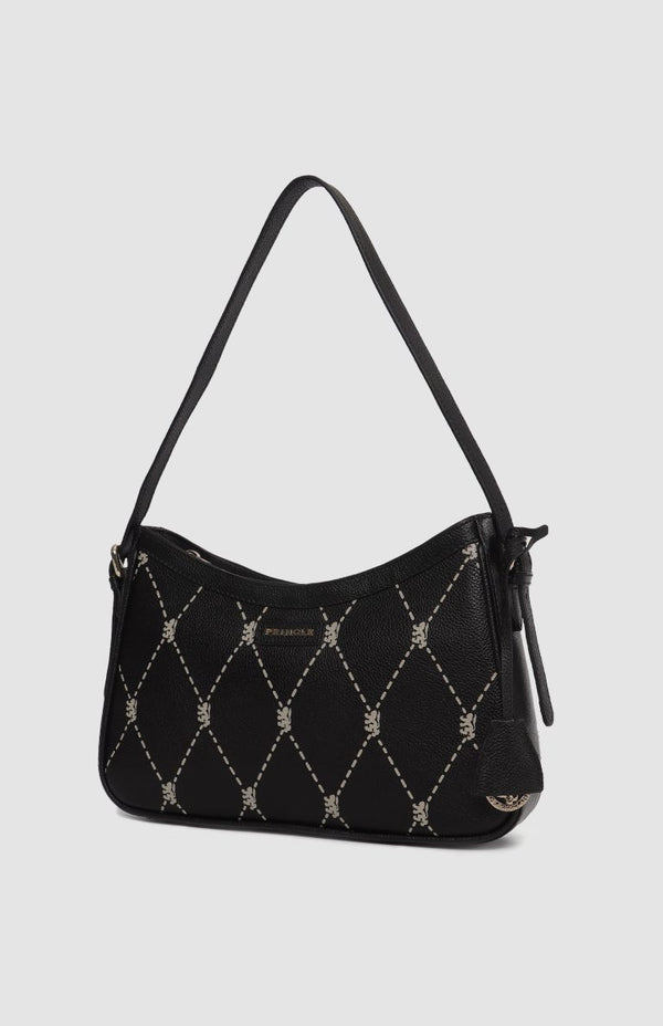 PRINGLE Argyle AOP Small Shoulder Bag - Black