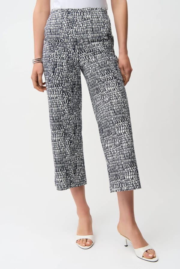 Joseph RibkoffPantalon abstrait court - Vanilla/Midnight Blue