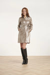 SMASHED LEMON Metallic Shirt Dress/Belt