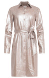 SMASHED LEMON Metallic Shirt Dress/Belt