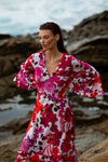 One Season Flamenco Pink Long Indi Dress