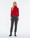 Andam - Cropped Corduroy pants with high waist