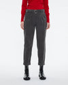 Andam - Cropped Corduroy pants with high waist