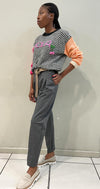 Made in Italy - Pati pants in medium grey