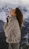 YAYA - Textured faux fur jacket