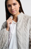 YAYA - Textured faux fur jacket